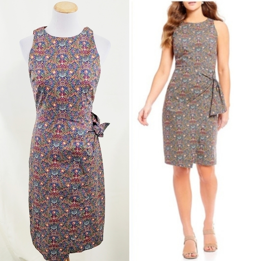 Antonio Melani Wilson dress Liberty Fabrics Peach Pincher Purple (new w/ flaw)